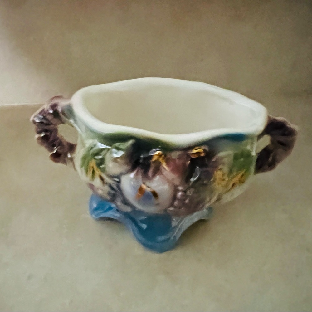 Vtg 3 pc’s Ceramic/ Porcelain Multicolor Vase’s - Picture 2 of 4